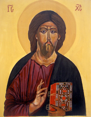Christ Pantocrator - Hilandar-Athos, XIIIe, tempera on wood (2014)