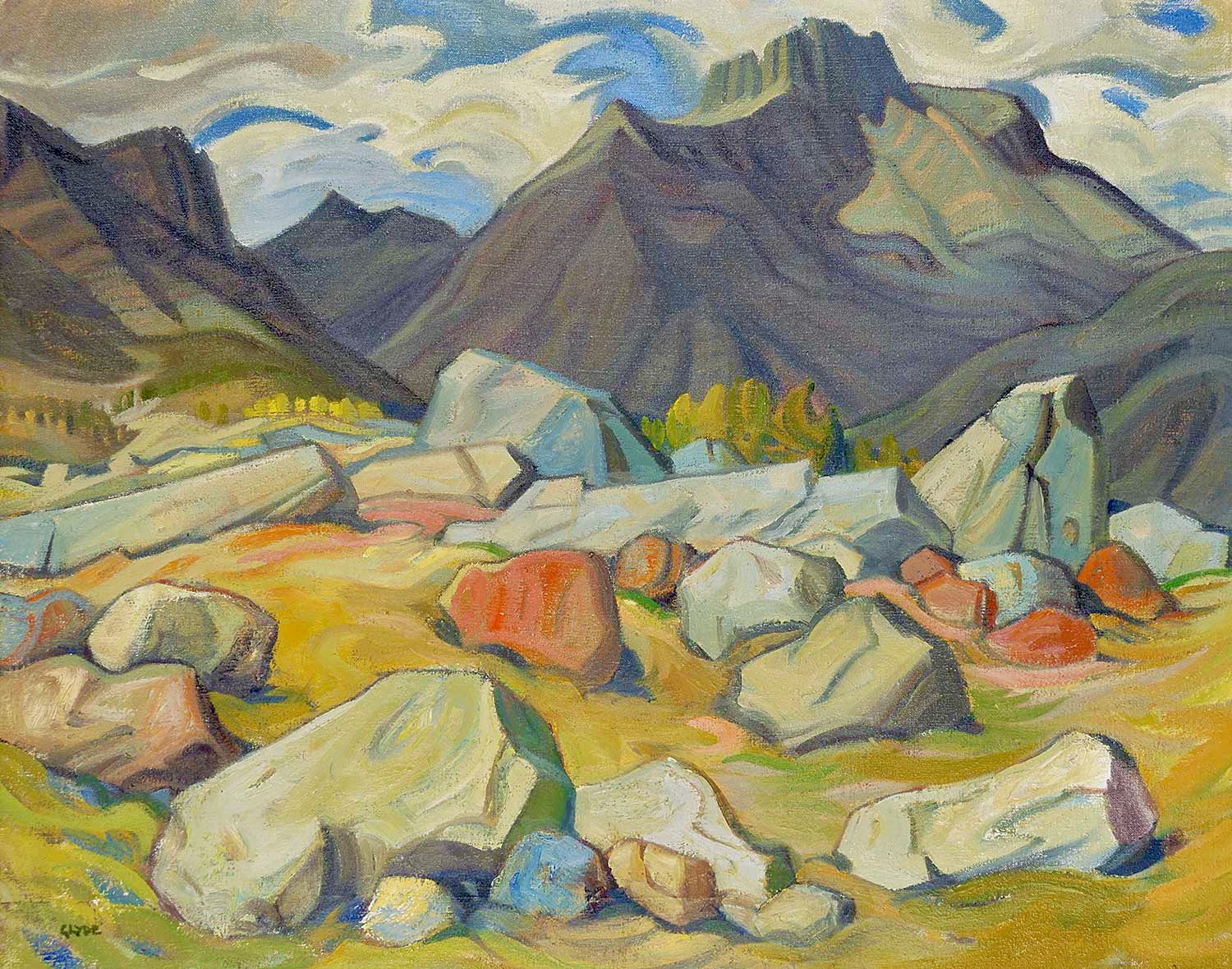 Mount Lougheed, Canmore, Alberta by Henry George Glyde