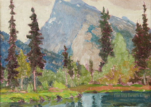Banff, Alta by Frank (Franz) Johnston