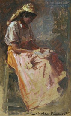 Nicolae Vermont - Seated Woman (cca. 1920)